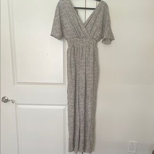 Black and Beige Jumpsuit